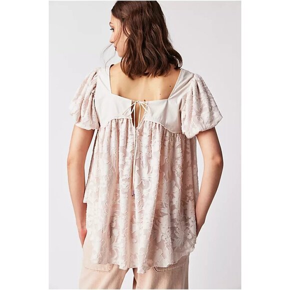 FREE PEOPLE Sunrise To Sunset Top in Champagne Dream Size Medium - Picture 12 of 13